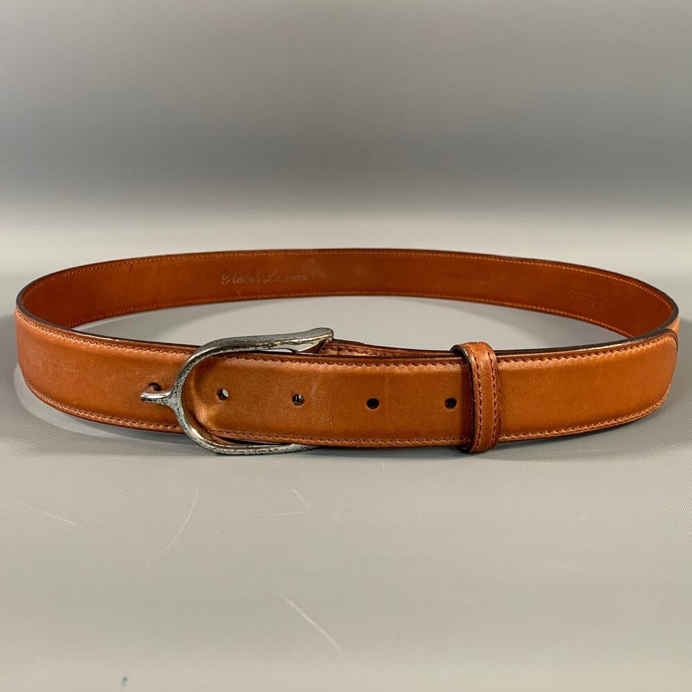 RALPH LAUREN Size 34 Brown Leather Belt